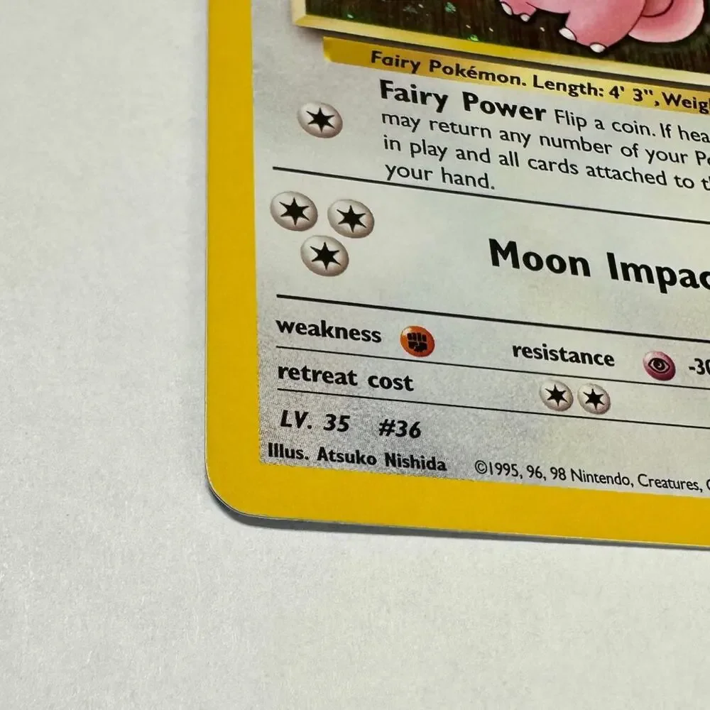 Pokémon TCG Erika's Clefable Gym Heroes 3/132 Holo Unlimited Holo Rare LP